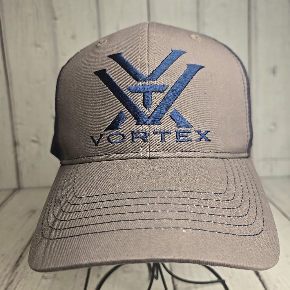 Vortex Optics Standard Logo Snap Back Hat Cap Blue Gray NEW